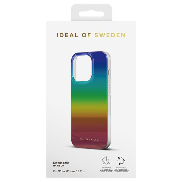 iDeal of Sweden Coque arrière Mirror Apple iPhone 15 Pro - Rainbow