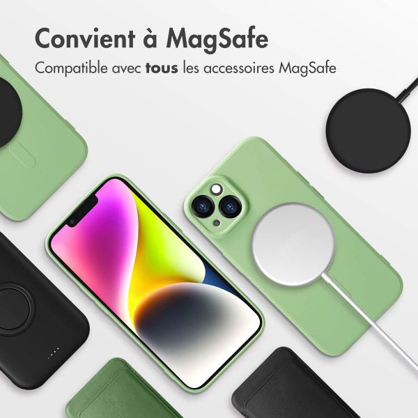 imoshion Coque Couleur avec MagSafe iPhone 14 - Vert