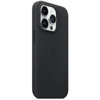 Apple Coque Leather MagSafe iPhone 14 Pro - Midnight