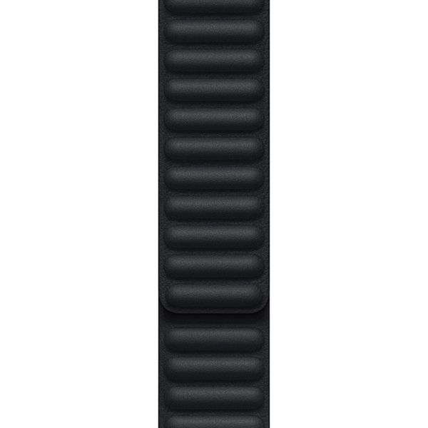 Apple Bracelet Leather Link Apple Watch Series 1 t/m 11 / SE / Ultra (44/45/46/49 mm) - Taille S/M - Midnight