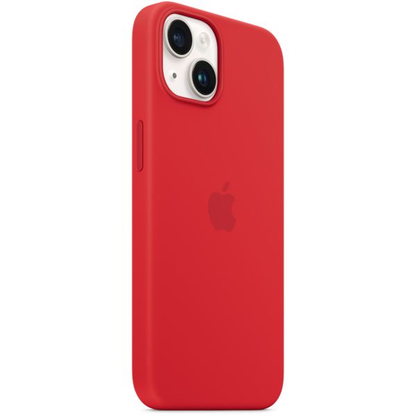 Apple Coque en silicone MagSafe Apple iPhone 14 - Rouge