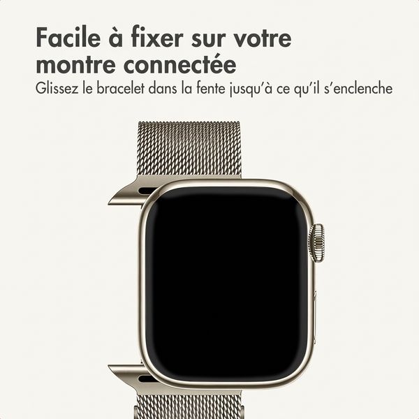imoshion Bracelet magnétique milanais Apple Watch | 38/40/41/42 mm - Starlight