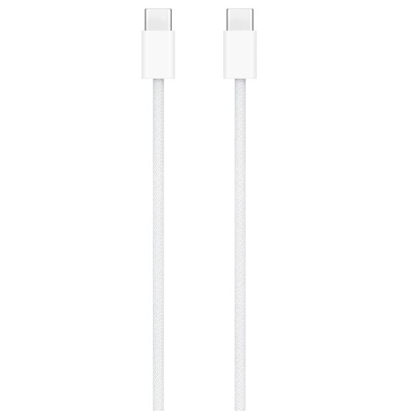 Apple ﻿Câble de charge tressé USB-C vers USB-C - 1 mètre - Blanc