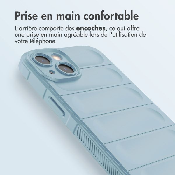 imoshion Coque arrière EasyGrip iPhone 13 - Bleu clair