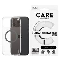 PanzerGlass Coque CARE Urban Combat MagSafe iPhone 16 Pro Max - Transparent / Noir