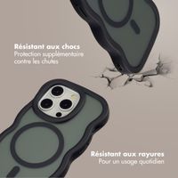 Selencia Coque arrière Wavy avec MagSafe Apple iPhone 14 Pro - Noir