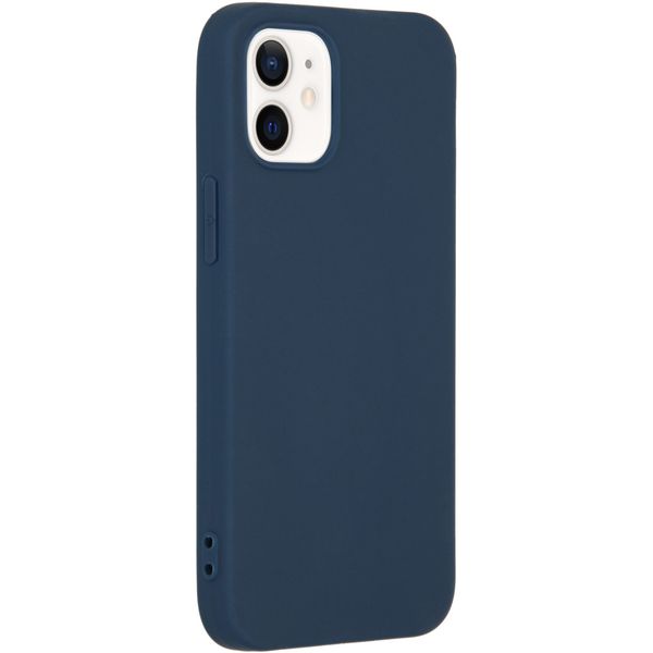 imoshion Coque Couleur Apple iPhone 12 Mini - Bleu foncé