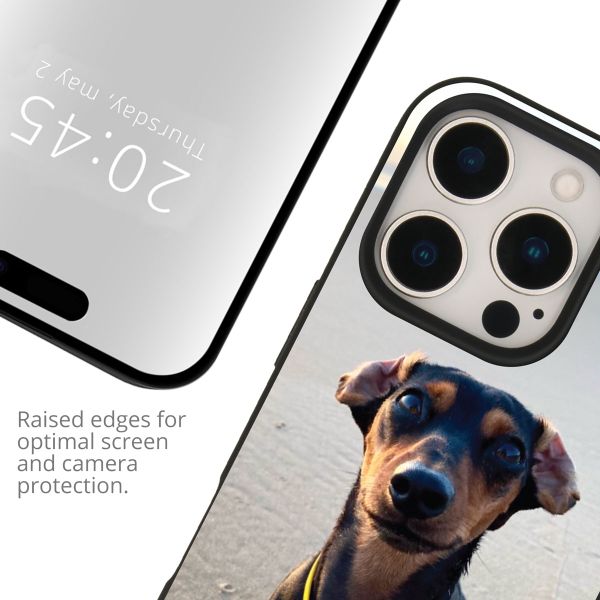 Concevez votre propre coque en gel Apple iPhone 15 Pro Max - Noir