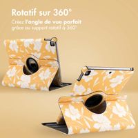 imoshion Coque tablette Design rotatif à 360° iPad 9 (2021) / iPad 8 (2020) / iPad 7 (2019) 10.2 pouces - Yellow Flowers