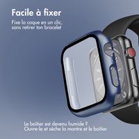 imoshion Coque rigide à couverture complète Apple Watch 7 / 8 / 9 - 41 mm - Bleu foncé