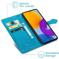 imoshion Etui de téléphone portefeuille Mandala Samsung Galaxy M52 - Turquoise