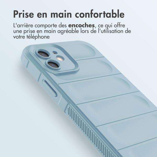 imoshion Coque arrière EasyGrip iPhone 12 - Bleu clair