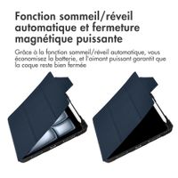 Accezz Coque tablette Rugged Trifold Apple iPad Air 11 pouces (2025) M3 / (2024) M2 / Air 5 (2022) / Air 4 (2020) - Bleu foncé