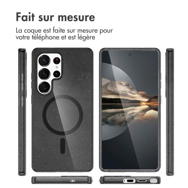 imoshion Coque Sparkle avec MagSafe Samsung Galaxy S25 Ultra - Noir