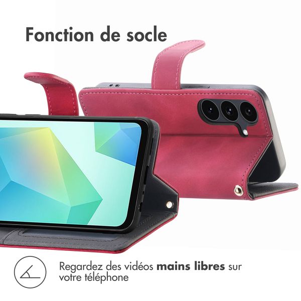 imoshion Etui de télephone portefeuille avec cordon Samsung Galaxy S25 FE - Rouge