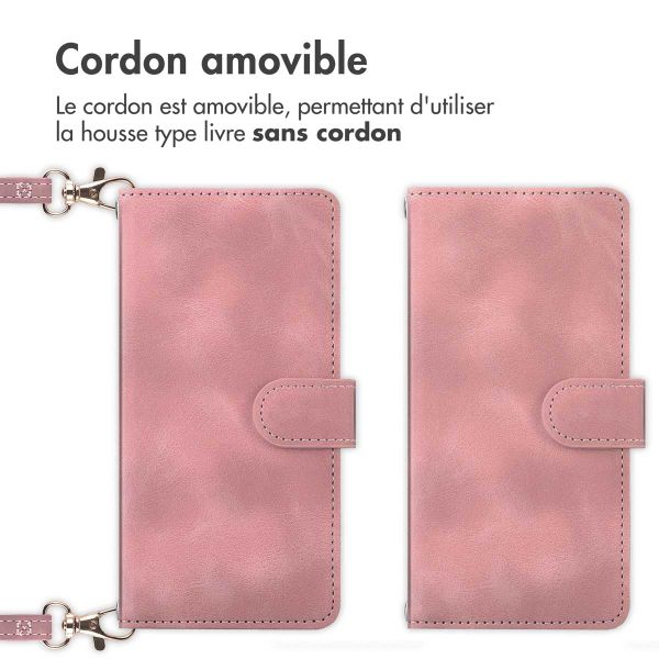 imoshion Etui de téléphone portefeuille avec cordon Samsung Galaxy A35 - Rose