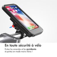 imoshion Support de téléphone pour vélo avec powerbank – résistant aux éclaboussures – 5000 mAh – Noir