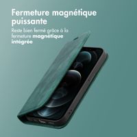 imoshion Étui de téléphone portefeuille Slim Apple iPhone 12 (Pro) - Vert