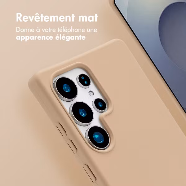 imoshion Coque arrière Color avec cordon amovible et MagSafe Samsung Galaxy S25 Ultra - Beige