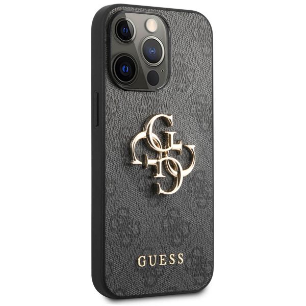 Guess Coque 4G Metal Logo Backcover Apple iPhone 13 Pro - Gris