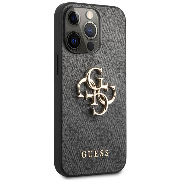 Guess Coque 4G Metal Logo Backcover iPhone 13 Pro - Gris