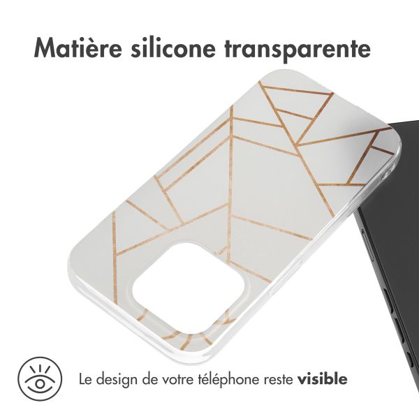 imoshion Coque Design Apple iPhone 15 Pro - White Graphic