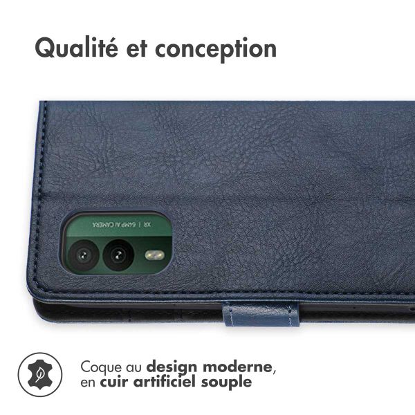 imoshion Étui de téléphone portefeuille Luxe Nokia XR21 - Bleu foncé