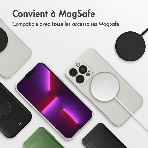 imoshion Coque Couleur avec MagSafe iPhone 13 Pro - Beige