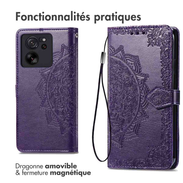 imoshion Etui de télephone Mandala Xiaomi 13T / 13T Pro - Violet