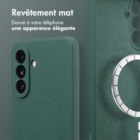 imoshion Coque Couleur avec MagSafe Samsung Galaxy A56 - Vert foncé