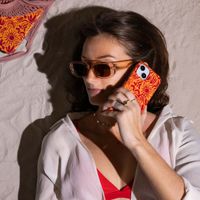 Selencia Coque arrière Vivid Tough iPhone 11 - Tropical Vibes Apricot