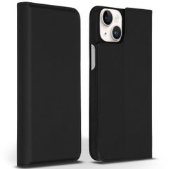 Accezz Étui de téléphone Slim Folio en cuir de qualité supérieure iPhone 14 Plus - Noir