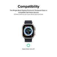 Ringke Bezel Styling + Protection d'écran Apple Watch Ultra - 49 mm - Fluted Titanium