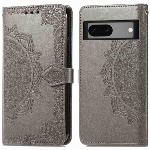 imoshion Etui de téléphone portefeuille Mandala Google Pixel 7 - Gris