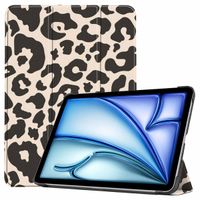 imoshion Coque tablette Design Trifold Apple iPad Air 13 pouces (2025) M3 / (2024) M2 - Leopard