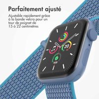 imoshion Bracelet en nylon Apple Watch Series 1 t/m 11 / SE / Ultra (44/45/46/49 mm) - Marine Blue