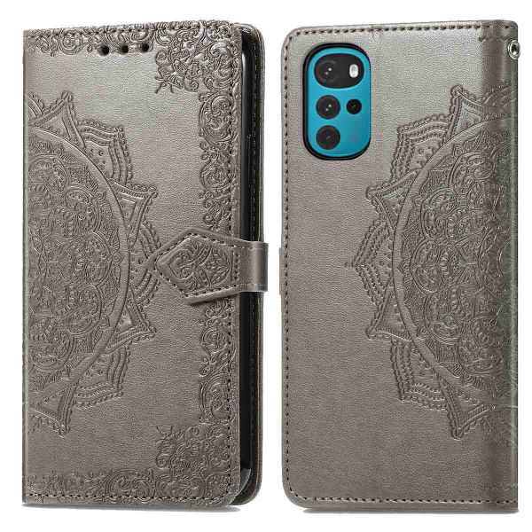 imoshion Etui de téléphone portefeuille Mandala Motorola Moto G22 - Gris