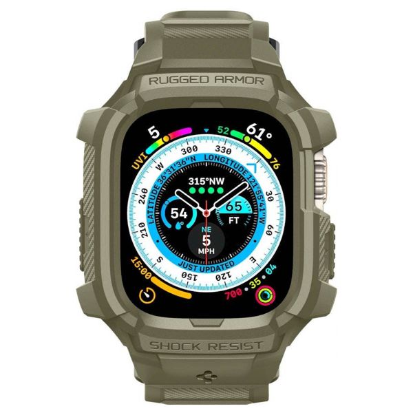 Spigen Coque Rugged Armor™ Pro Apple Watch Ultra - 49 mm - Kaki