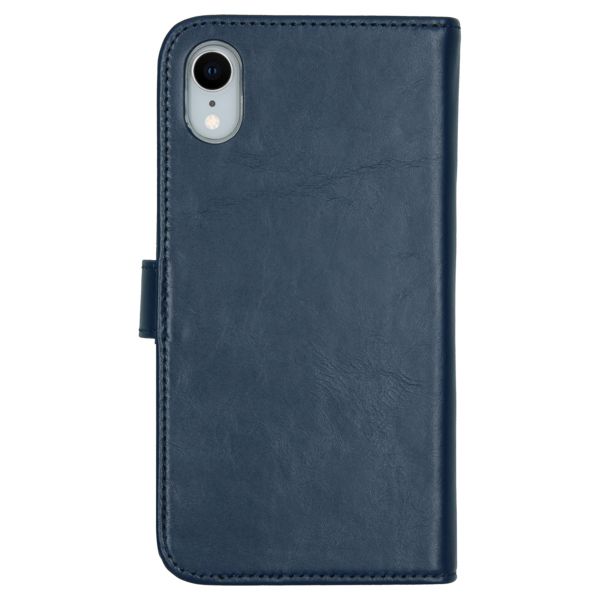 Selencia Étui portefeuille en cuir véritable Apple iPhone Xr - Bleu