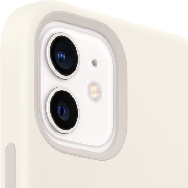 Apple Coque en silicone MagSafe Apple iPhone 12 Mini - White
