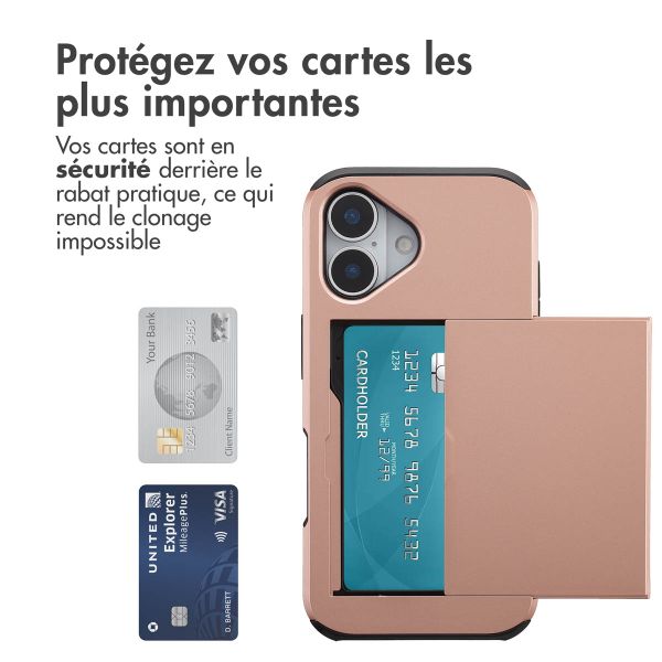 imoshion Coque arrière avec porte-cartes Apple iPhone 17 - Rose Doré