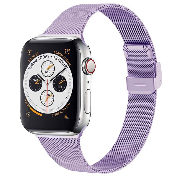 imoshion Bracelet pliant Milanese Apple Watch Series 1-9 / SE - 38/40/41 mm / Series 10 - 42 mm - Violet