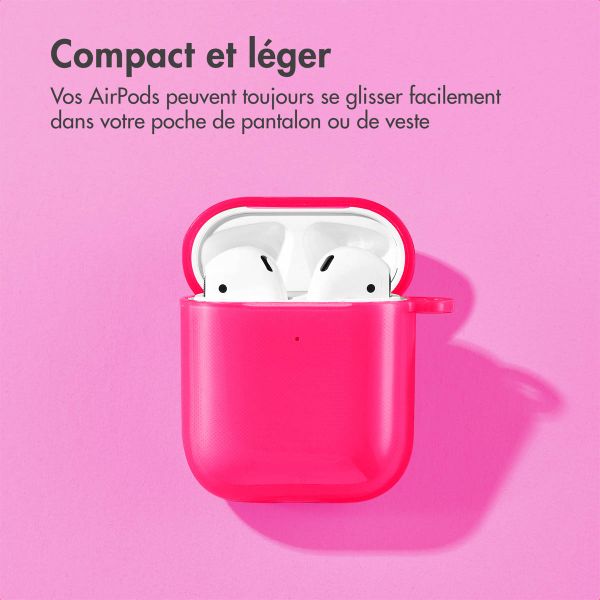 imoshion Coque Néon Apple AirPods 1 / 2 - Rose Fluo