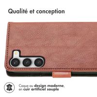 imoshion Étui de télephone portefeuille Samsung Galaxy S23 - Marron