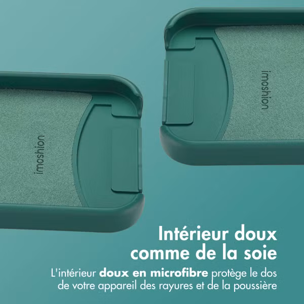 imoshion Coque arrière Color avec cordon amovible et MagSafe Apple iPhone 13 Pro - Vert foncé