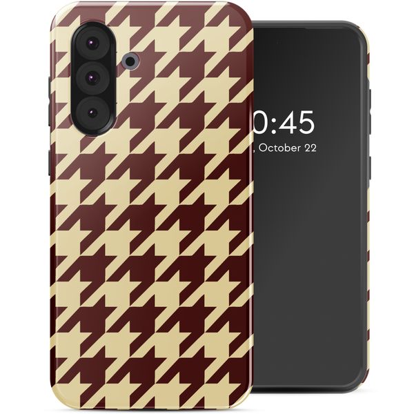 Selencia Coque arrière Vivid Samsung Galaxy A36 / A56 - Pied-de-Poule