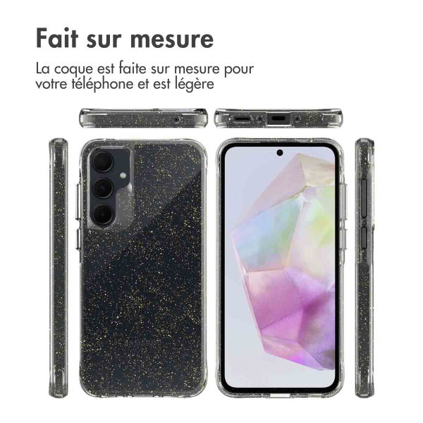 imoshion Coque Pailletée Samsung Galaxy A35 - Dorée