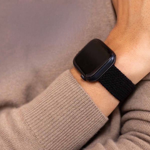 imoshion Bracelet tissé en nylon Apple Watch Series 1 á 9 / SE (38/40/41 mm) | Series 10 / 11 (42 mm) - Noir