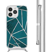 imoshion Coque Design avec cordon iPhone 14 Pro Max - Petrol Green Graphic