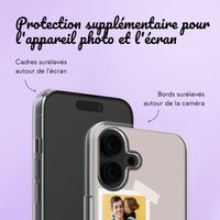 Coque personnalisée avec pellicule N°1 iPhone 16 - Transparent